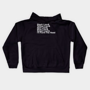 Voltron Helvetica List Kids Hoodie